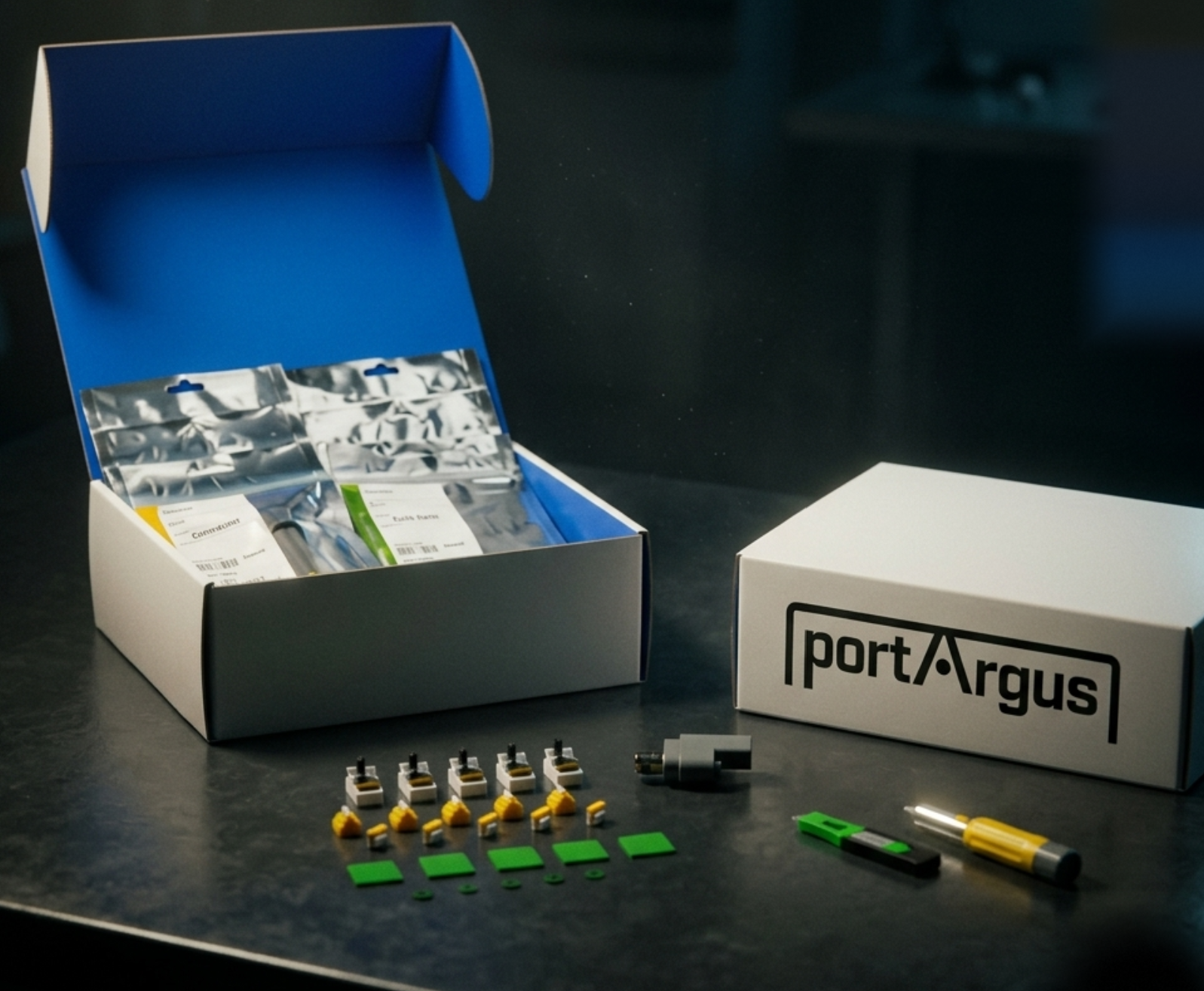 Complete portArgus product lineup — comprehensive physical port lock and cybersecurity device collection for enterprise infrastructure protection